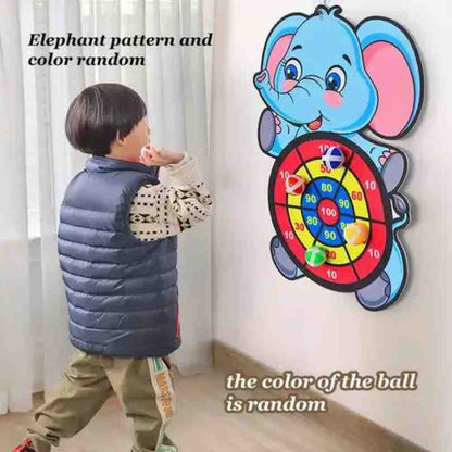 Durable Elephant Dartboard Game with Cling Balls for Active Indoor and Outdoor Play